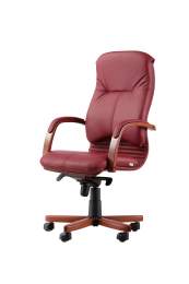 Кресло Мара П кожа дерево